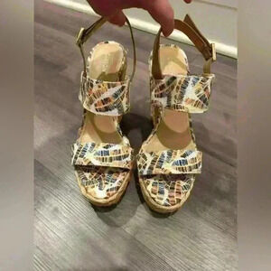 Gibson Latimer wedge| floral | size 7.5